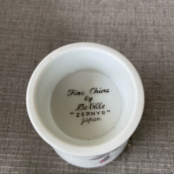 Vintage Cottagecore Pink Rose Zephyr - Deville Cup - Picture 6 of 9